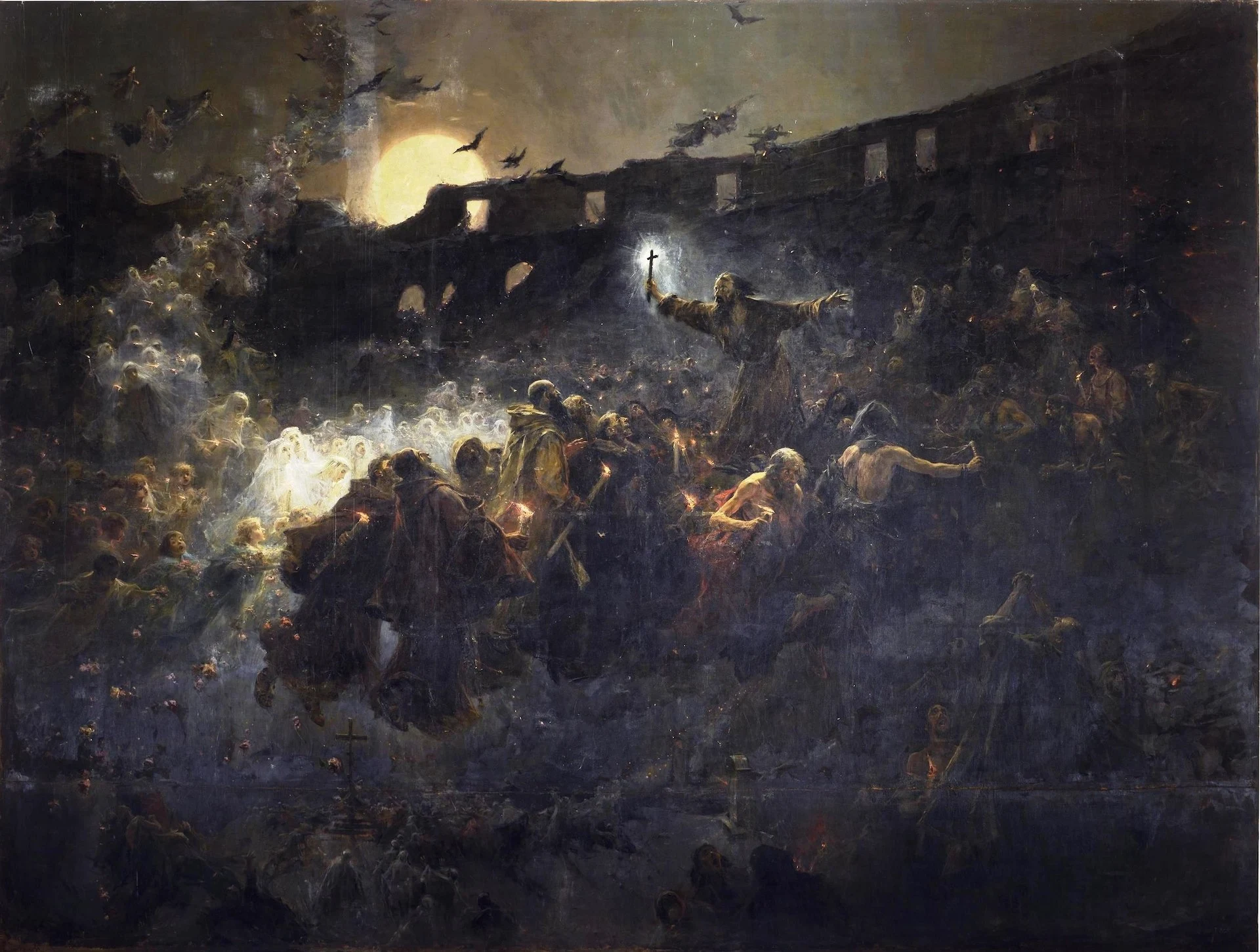 Pintura "La visión del Coliseo" del pintor José Benlliure