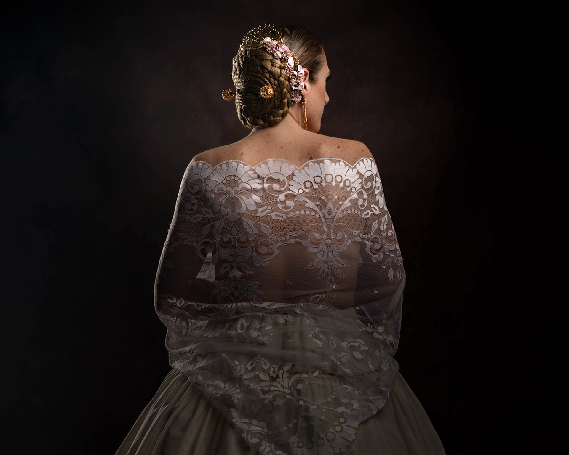 Original portrait of a Fallera