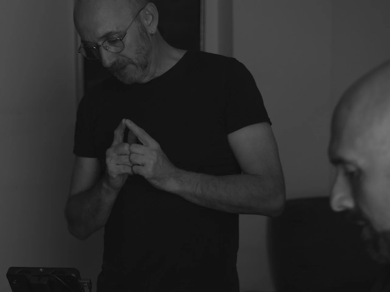 Behind the scenes shooting of the short film AER with Josué Vergara