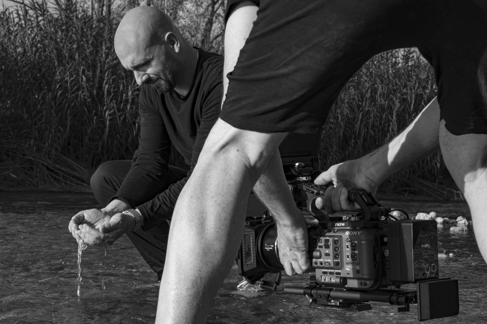 Detrás de las cámaras rodaje cortometraje AER con Josué Vergara