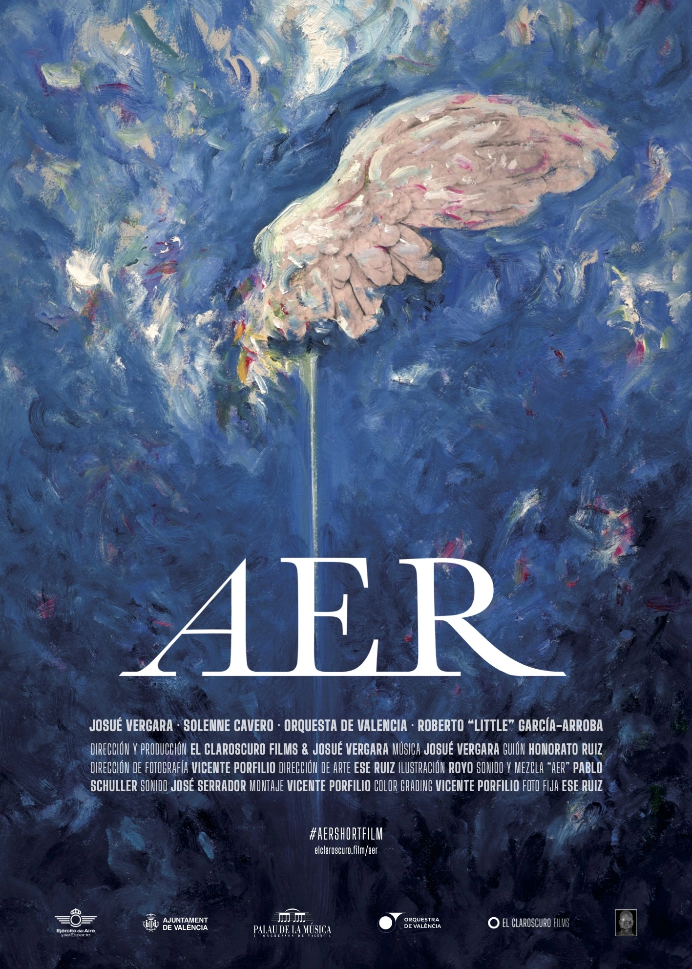 Cartel cinematografico de AER por EL CLAROSCURO FILMS